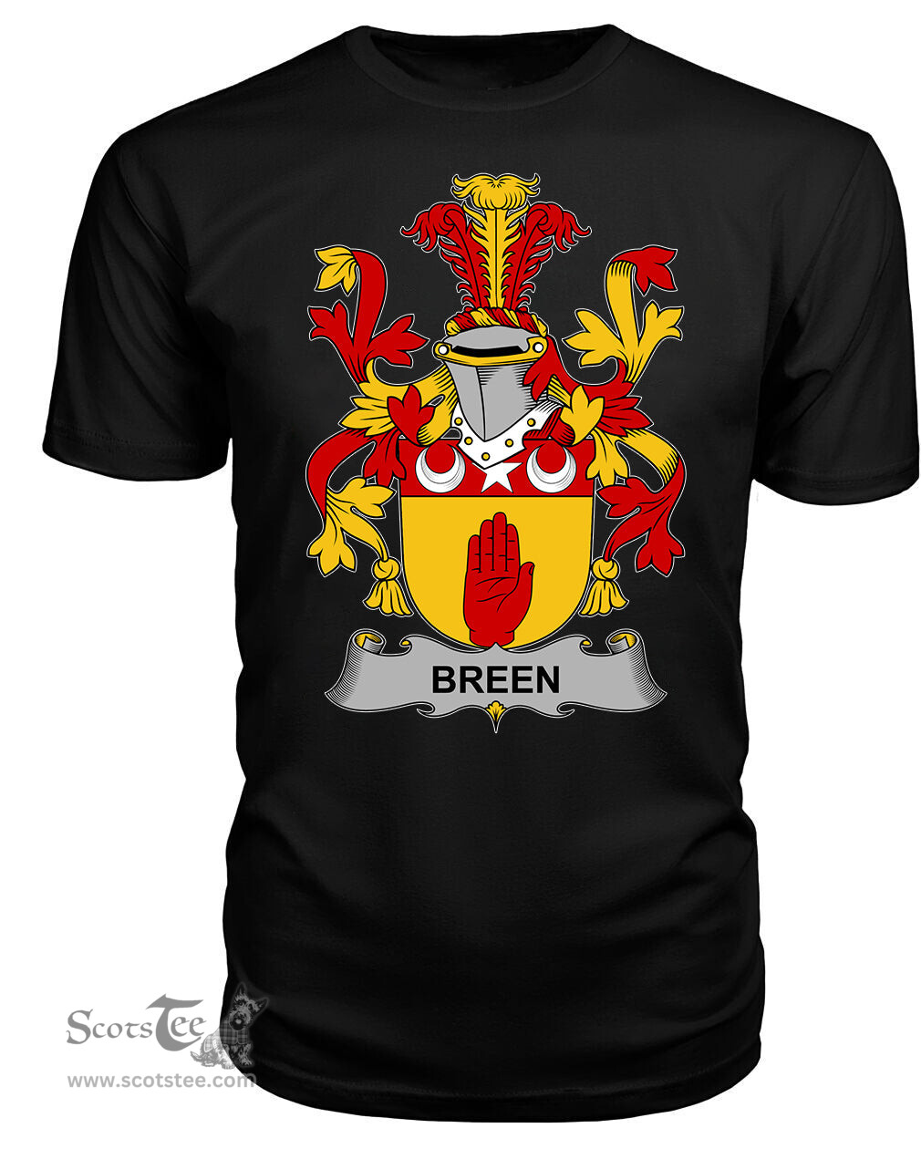 ScotsTee Breen or O'Breen Coat Of Arms Family Crest Fighting Irish III T Shirt