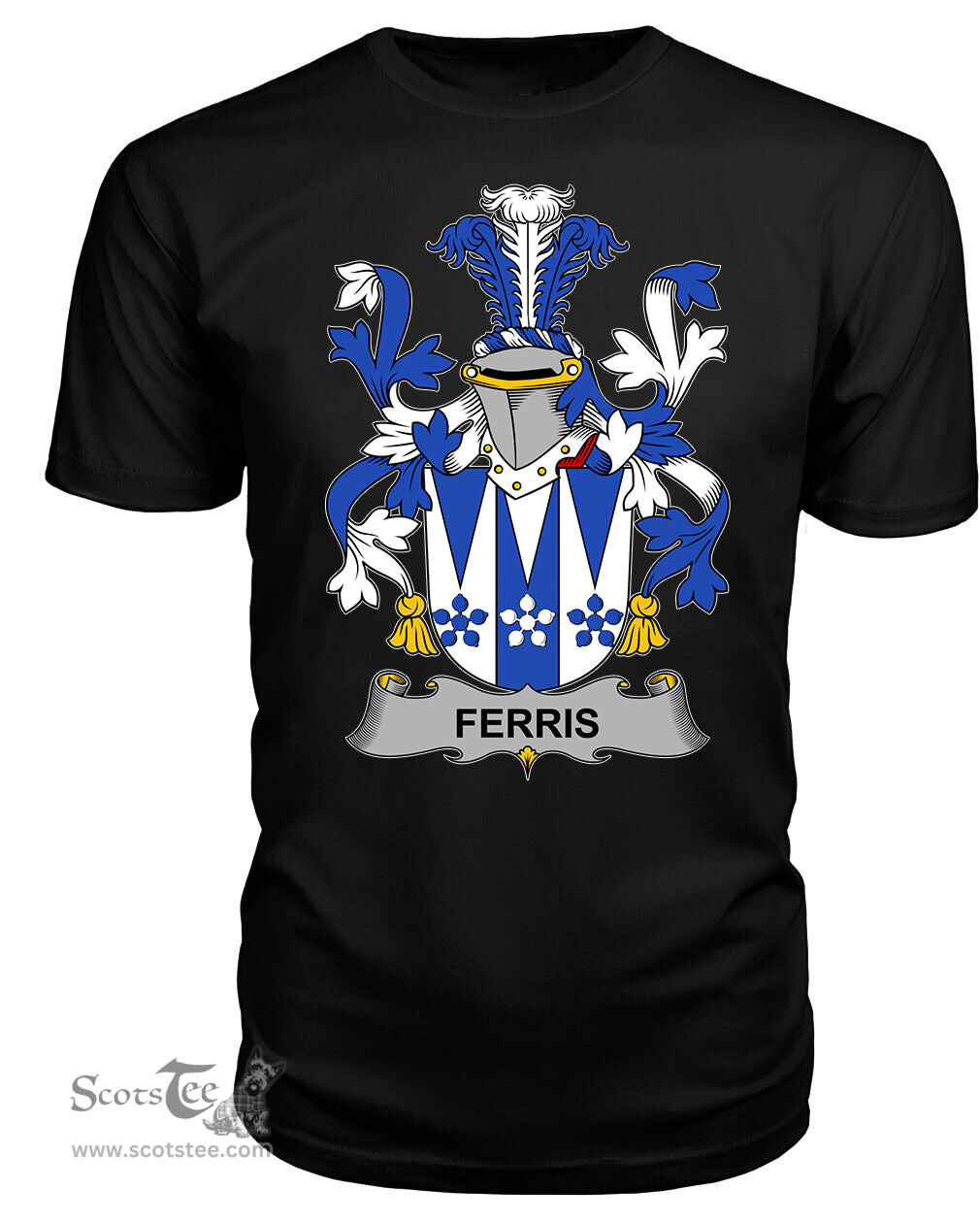 ScotsTee Ferris Coat Of Arms Family Crest Fighting Irish III T Shirt
