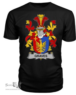 ScotsTee Graves or Greaves Coat Of Arms Family Crest Fighting Irish III T Shirt