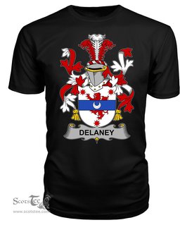 ScotsTee Delaney or O'Delany Coat Of Arms Family Crest Fighting Irish III T Shirt
