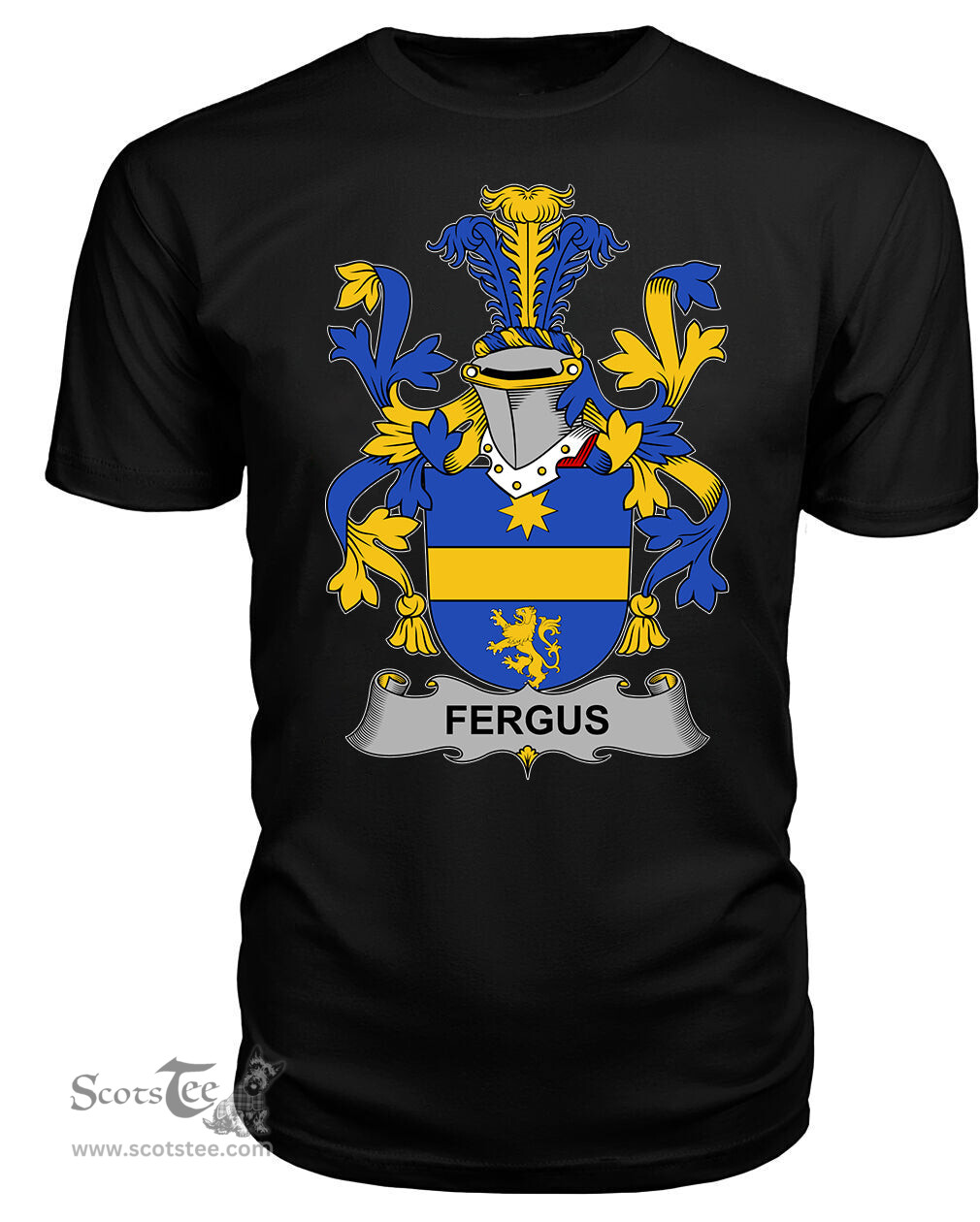 ScotsTee Fergus or O'Fearghus Coat Of Arms Family Crest Fighting Irish III T Shirt
