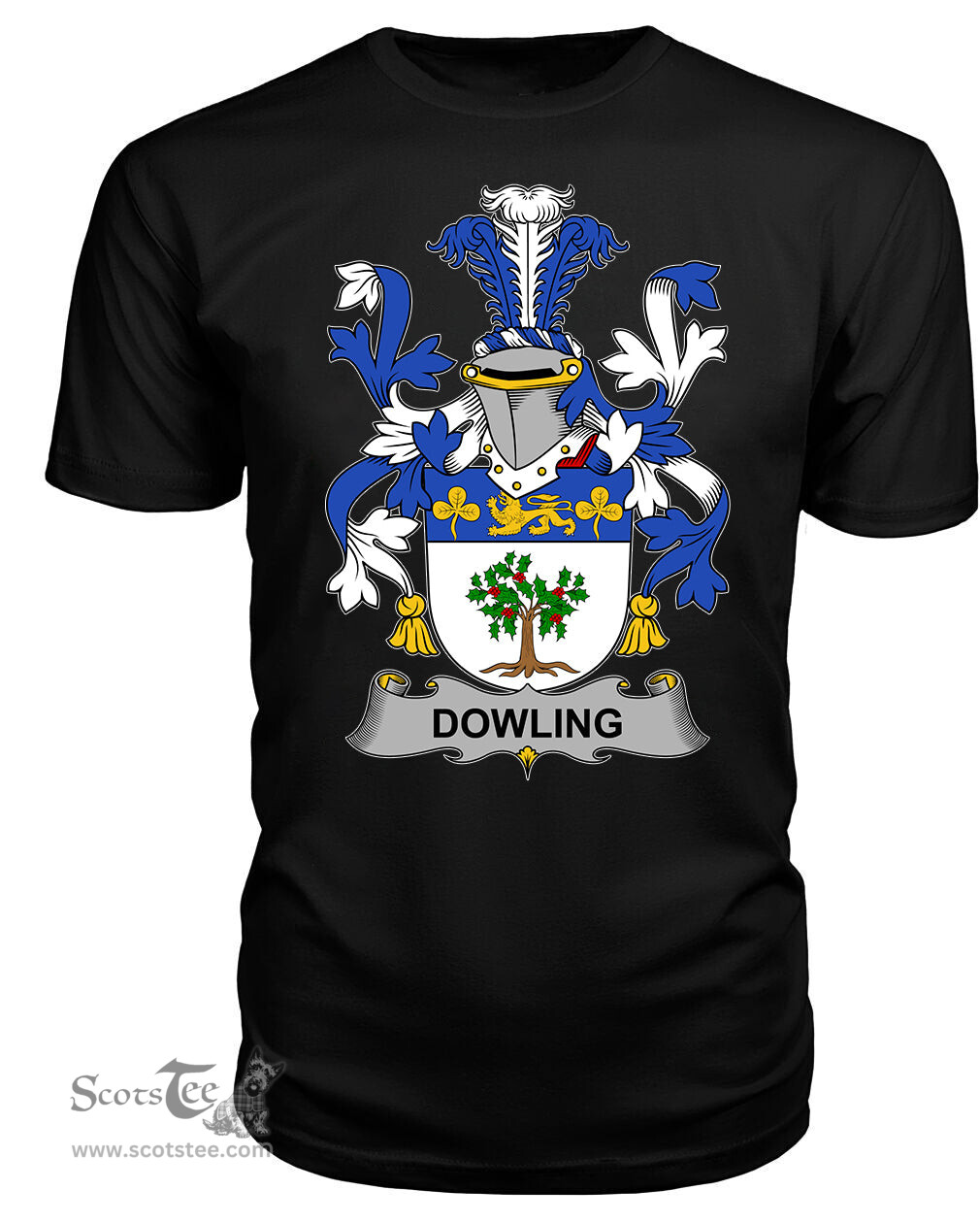 ScotsTee Dowling or O'Dowling Coat Of Arms Family Crest Fighting Irish III T Shirt