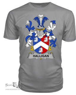 ScotsTee Halligan or O'Halligan Coat Of Arms Family Crest Fighting Irish III T Shirt