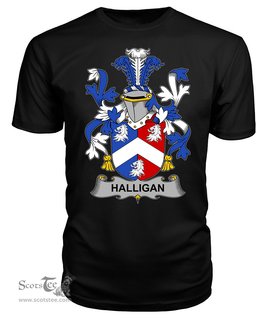 ScotsTee Halligan or O'Halligan Coat Of Arms Family Crest Fighting Irish III T Shirt