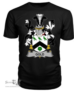 ScotsTee Gold Coat Of Arms Family Crest Fighting Irish III T Shirt