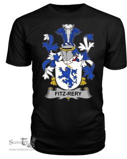 ScotsTee Fitz-Rery Coat Of Arms Family Crest Fighting Irish III T Shirt