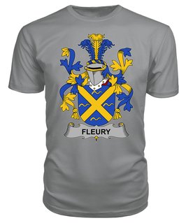 ScotsTee Fleury Coat Of Arms Family Crest Fighting Irish III T Shirt