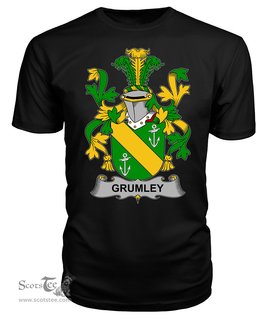 ScotsTee Grumley Coat Of Arms Family Crest Fighting Irish III T Shirt