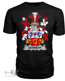 ScotsTee Dennehy or O'Dennehy Coat Of Arms Family Crest Fighting Irish III T Shirt