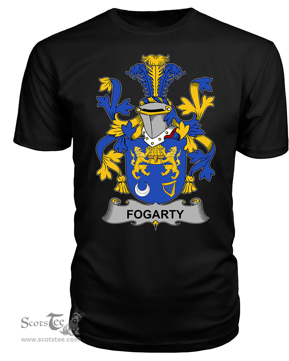 ScotsTee Fogarty or O'Fogarty Coat Of Arms Family Crest Fighting Irish III T Shirt