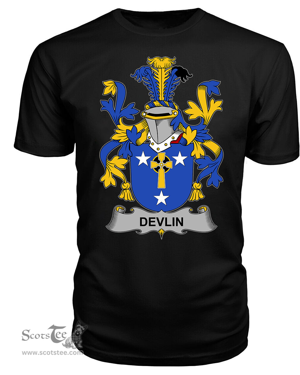 ScotsTee Devlin or O'Devlin Coat Of Arms Family Crest Fighting Irish III T Shirt