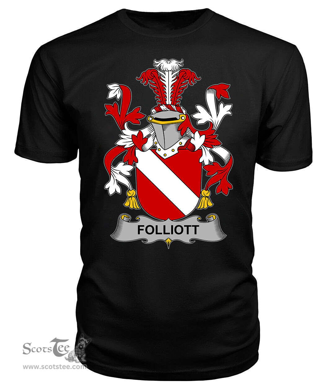 ScotsTee Folliott Coat Of Arms Family Crest Fighting Irish III T Shirt