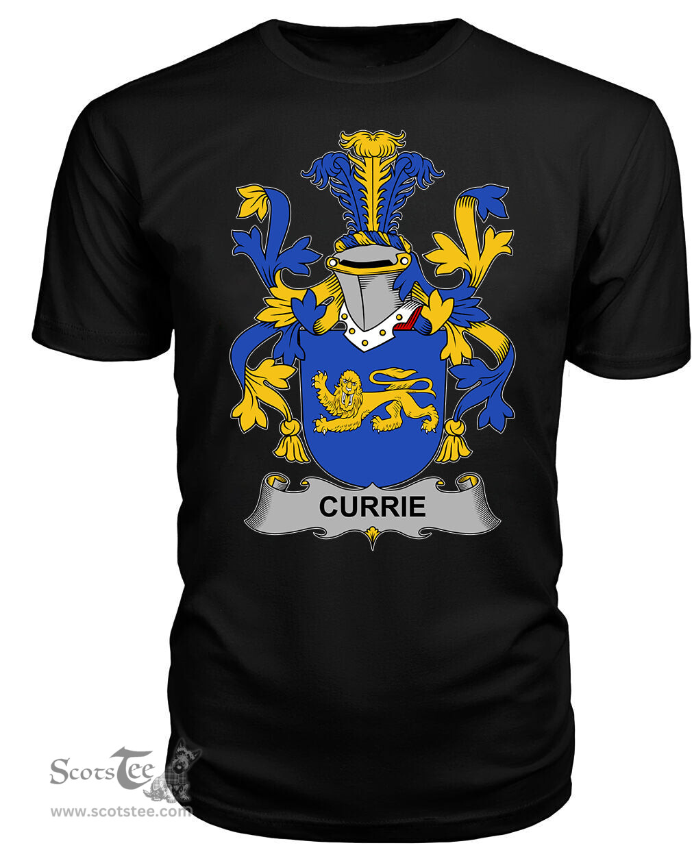 ScotsTee Currie or O'Currie Coat Of Arms Family Crest Fighting Irish III T Shirt