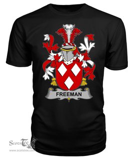 ScotsTee Freeman Coat Of Arms Family Crest Fighting Irish III T Shirt
