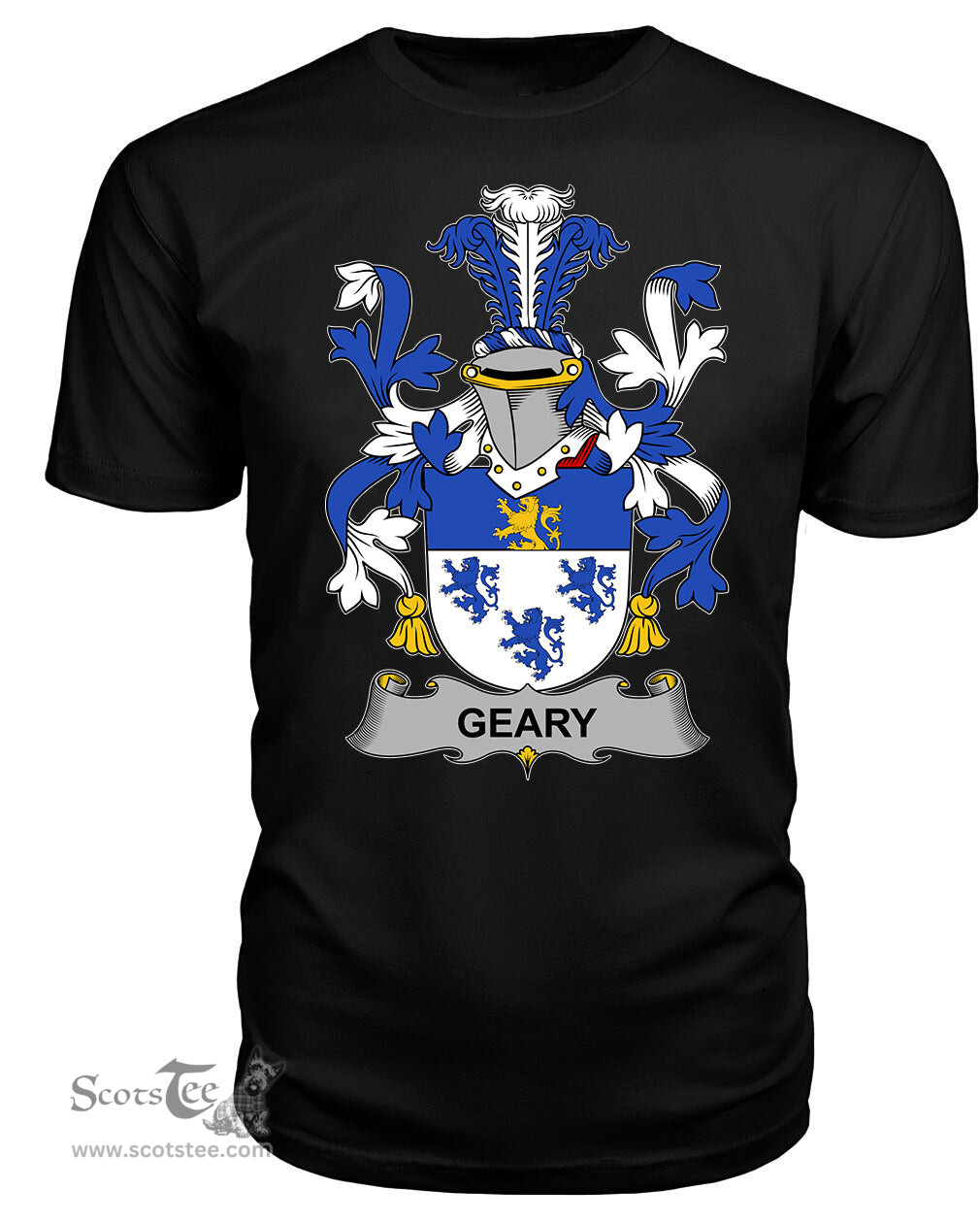 ScotsTee Geary or O'Geary Coat Of Arms Family Crest Fighting Irish III T Shirt