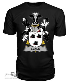 ScotsTee Evans Coat Of Arms Family Crest Fighting Irish III T Shirt