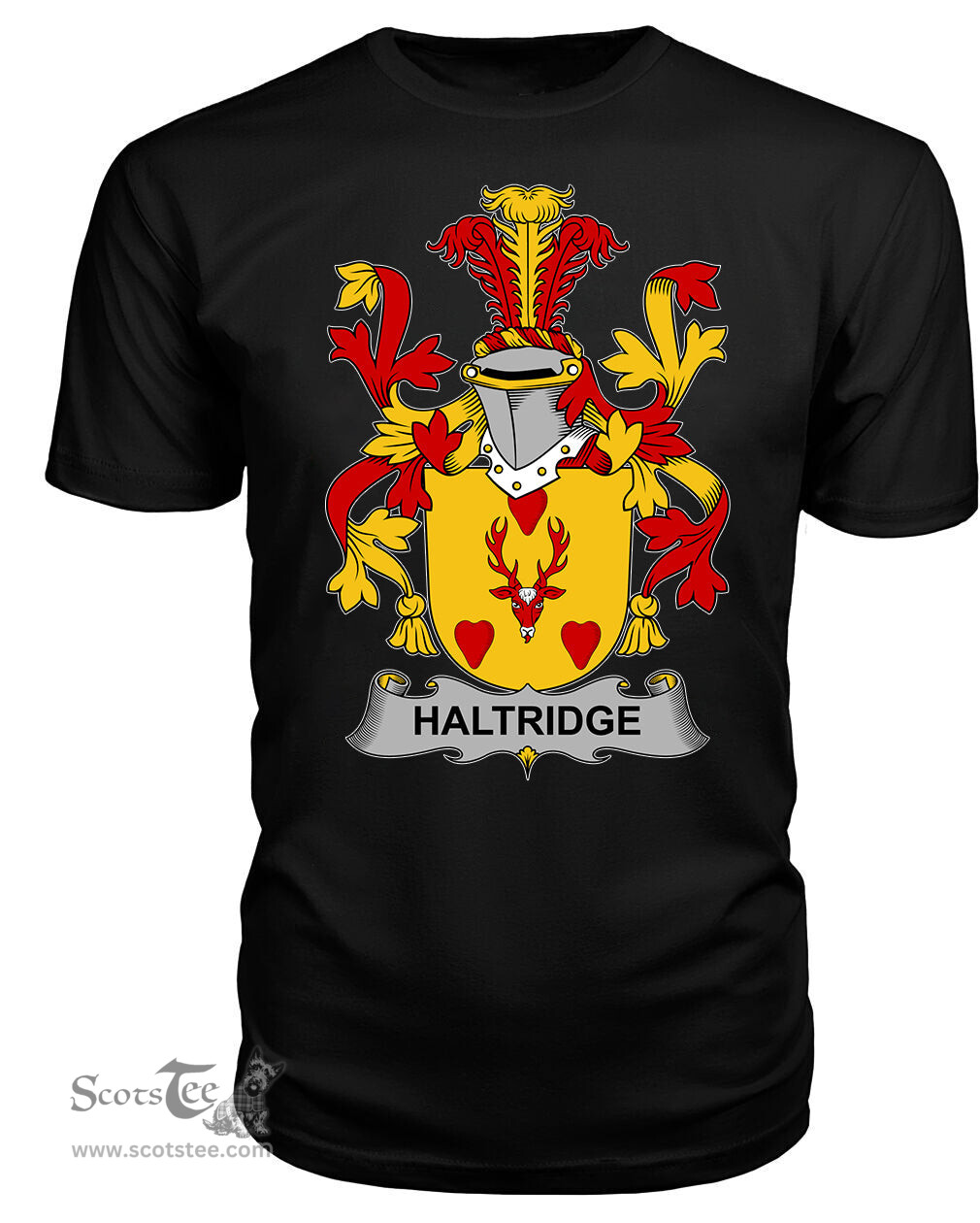 ScotsTee Haltridge Coat Of Arms Family Crest Fighting Irish III T Shirt