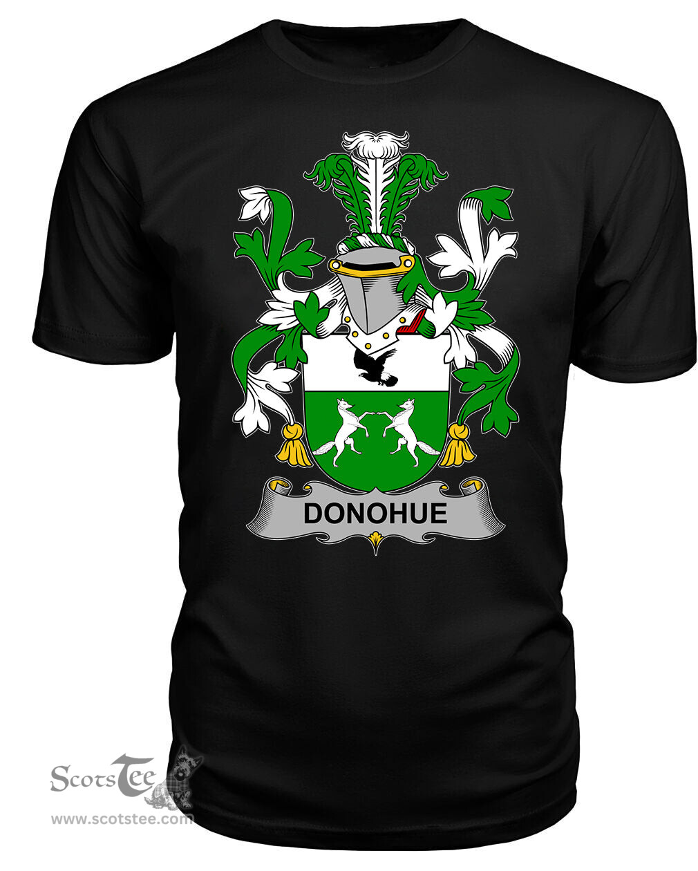 ScotsTee Donohue or O'Donohue Coat Of Arms Family Crest Fighting Irish III T Shirt