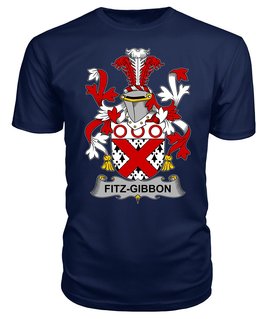 ScotsTee Fitz-Gibbon Coat Of Arms Family Crest Fighting Irish III T Shirt