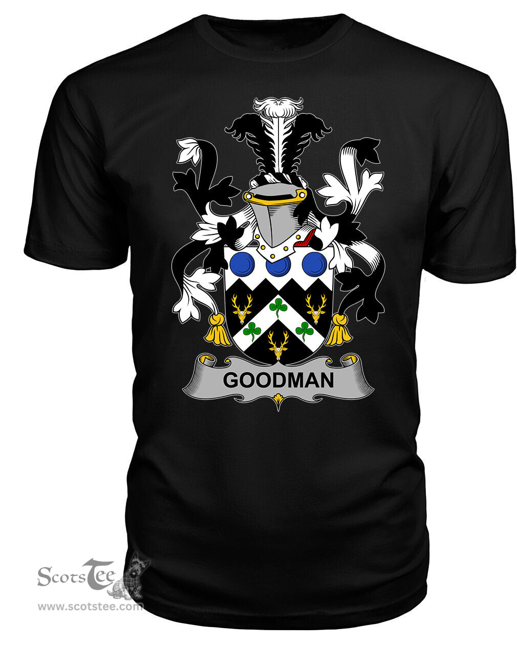 ScotsTee Goodman Coat Of Arms Family Crest Fighting Irish III T Shirt