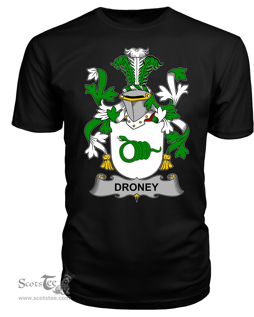 ScotsTee Droney or O'Droney Coat Of Arms Family Crest Fighting Irish III T Shirt