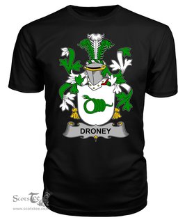 ScotsTee Droney or O'Droney Coat Of Arms Family Crest Fighting Irish III T Shirt