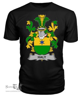 ScotsTee Haly or O'Haly Coat Of Arms Family Crest Fighting Irish III T Shirt