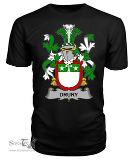ScotsTee Drury or McDrury Coat Of Arms Family Crest Fighting Irish III T Shirt