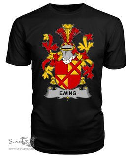 ScotsTee Ewing Coat Of Arms Family Crest Fighting Irish III T Shirt