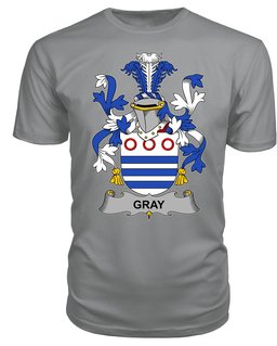 ScotsTee Gray Coat Of Arms Family Crest Fighting Irish III T Shirt
