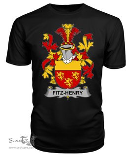ScotsTee Fitz-Henry Coat Of Arms Family Crest Fighting Irish III T Shirt