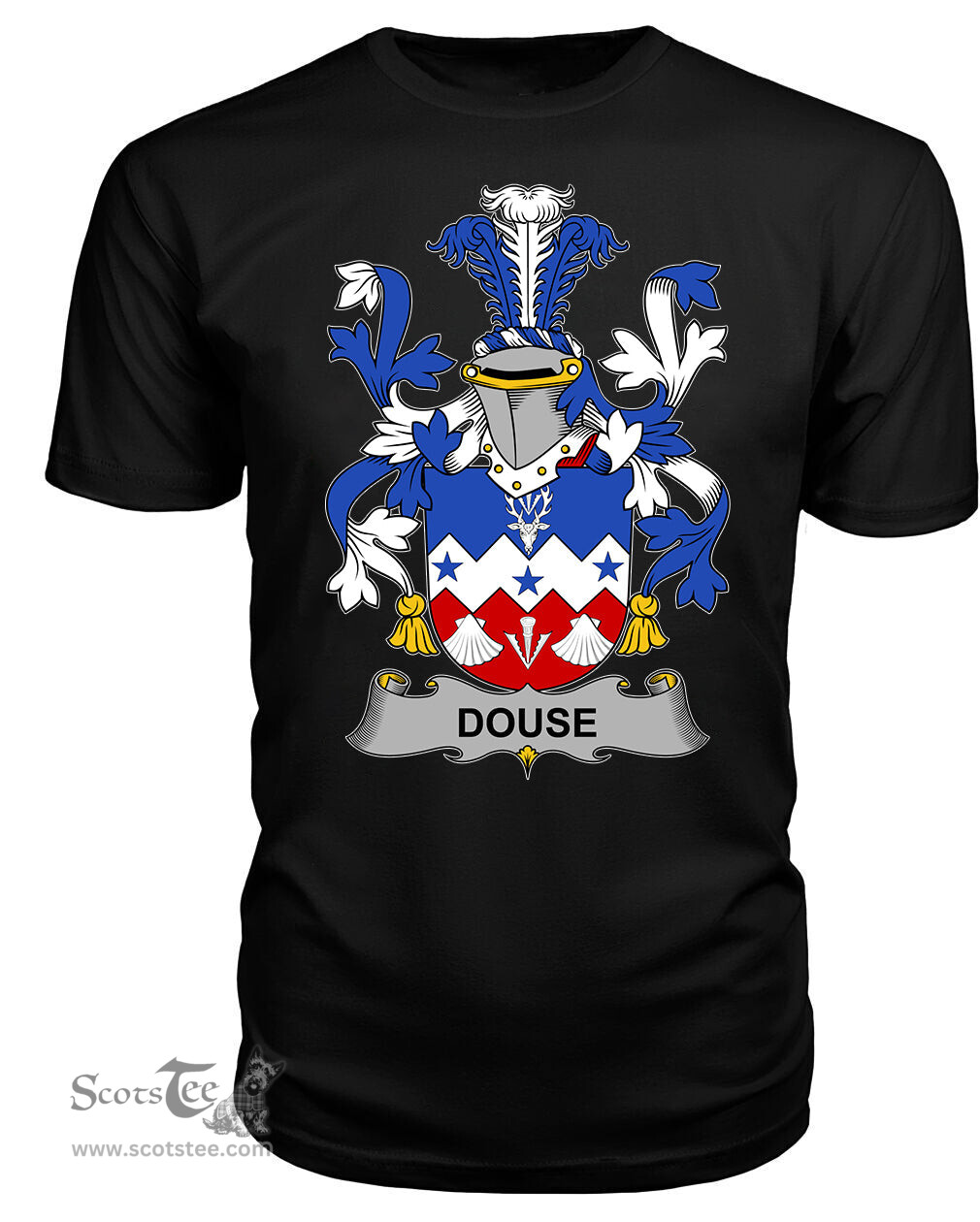 ScotsTee Douse or Dowse Coat Of Arms Family Crest Fighting Irish III T Shirt