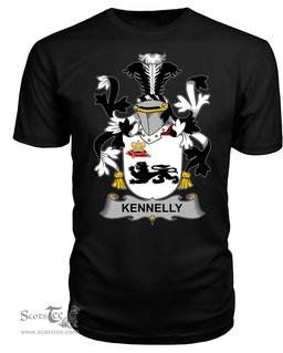 ScotsTee Kennelly or O'Kineally Coat Of Arms Family Crest Fighting Irish III T Shirt