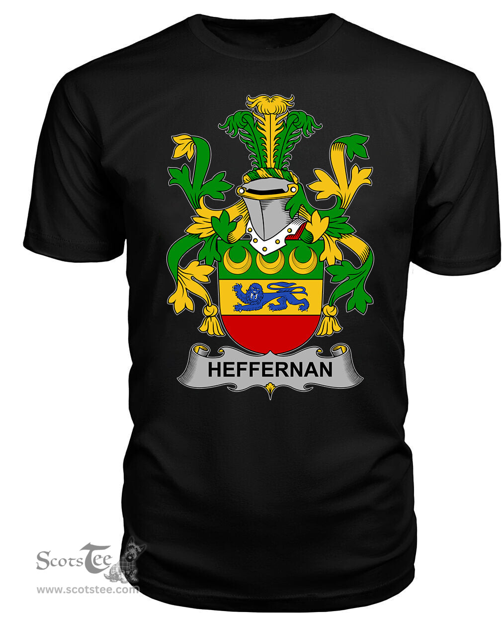 ScotsTee Heffernan or O'Heffernan Coat Of Arms Family Crest Fighting Irish III T Shirt
