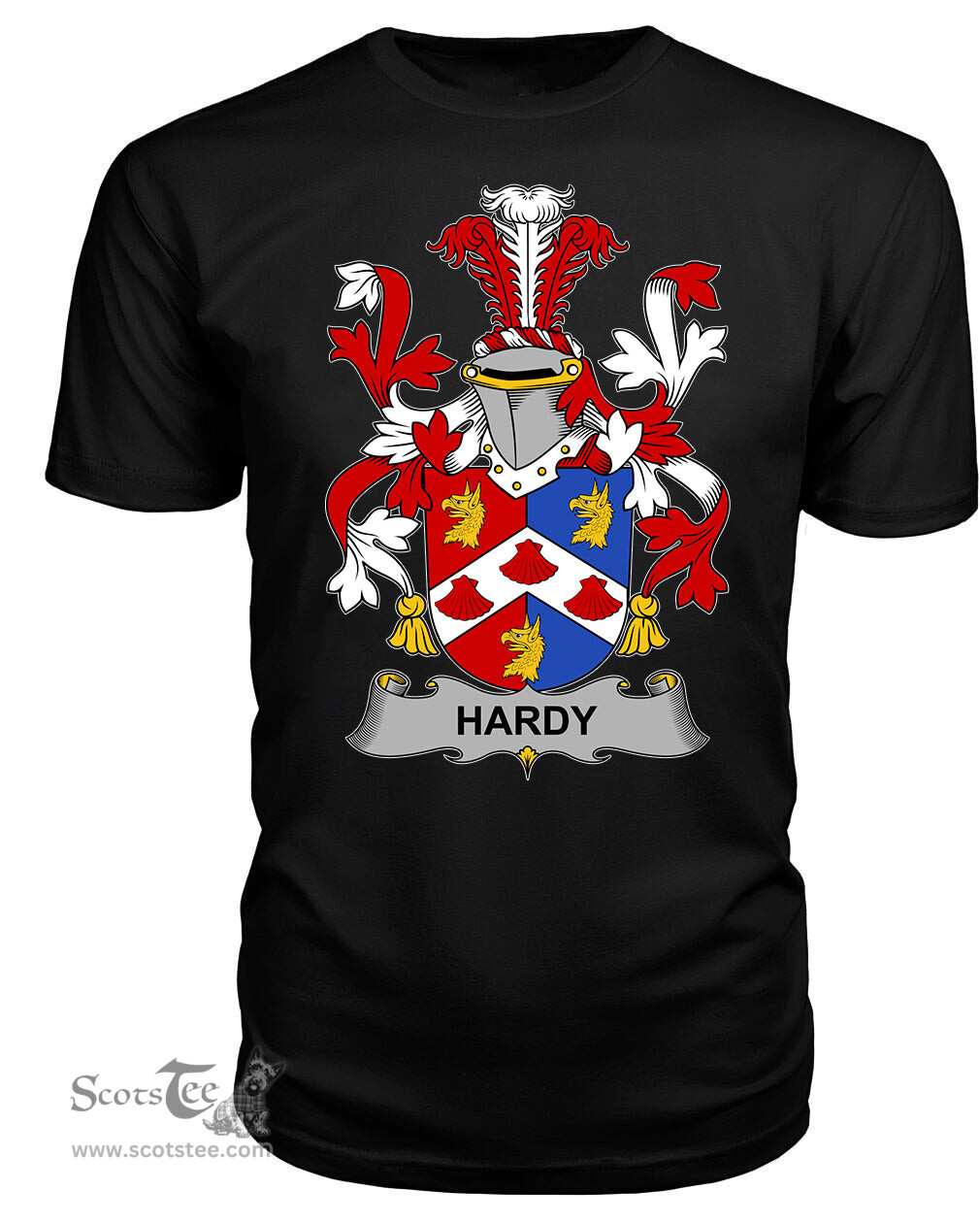 ScotsTee Hardy Coat Of Arms Family Crest Fighting Irish III T Shirt