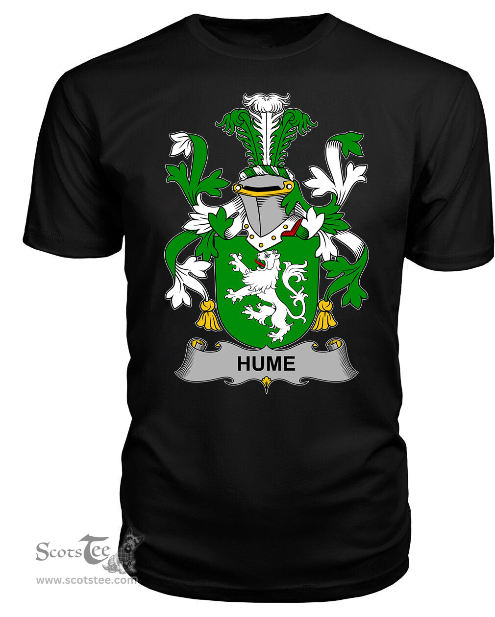 ScotsTee Hume Coat Of Arms Family Crest Fighting Irish III T Shirt