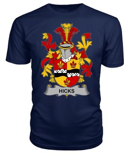 ScotsTee Hicks Coat Of Arms Family Crest Fighting Irish III T Shirt