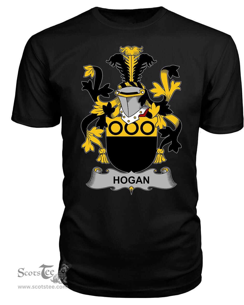 ScotsTee Hogan or O'Hogan Coat Of Arms Family Crest Fighting Irish III T Shirt