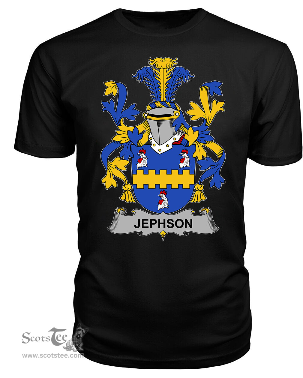 ScotsTee Jephson Coat Of Arms Family Crest Fighting Irish III T Shirt