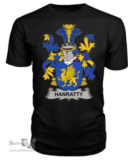ScotsTee Hanratty or O'Hanraghty Coat Of Arms Family Crest Fighting Irish III T Shirt