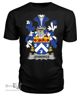 ScotsTee Jennings or Jennyns Coat Of Arms Family Crest Fighting Irish III T Shirt