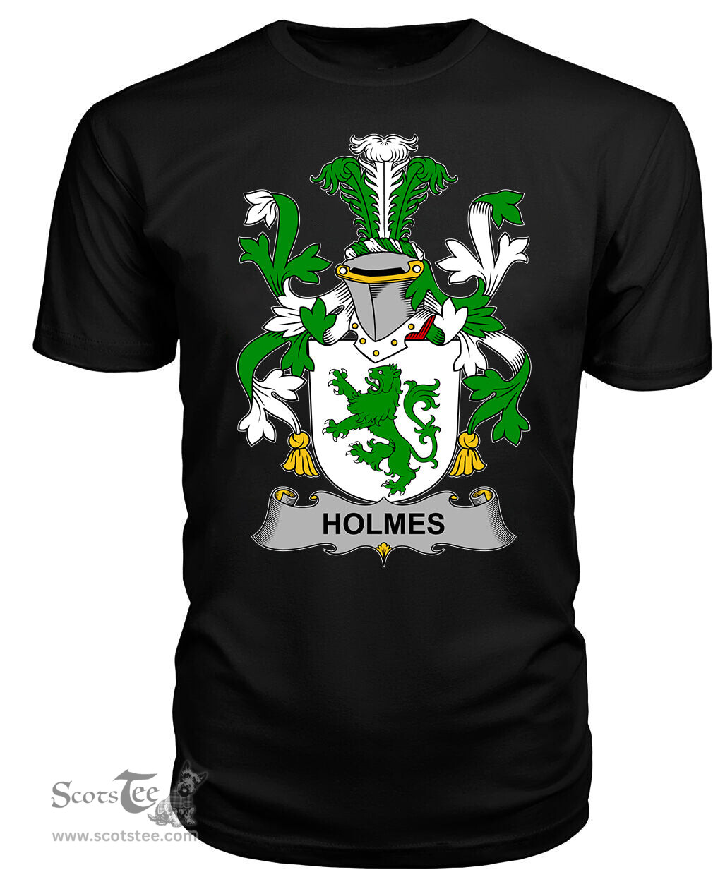 ScotsTee Holmes Coat Of Arms Family Crest Fighting Irish III T Shirt