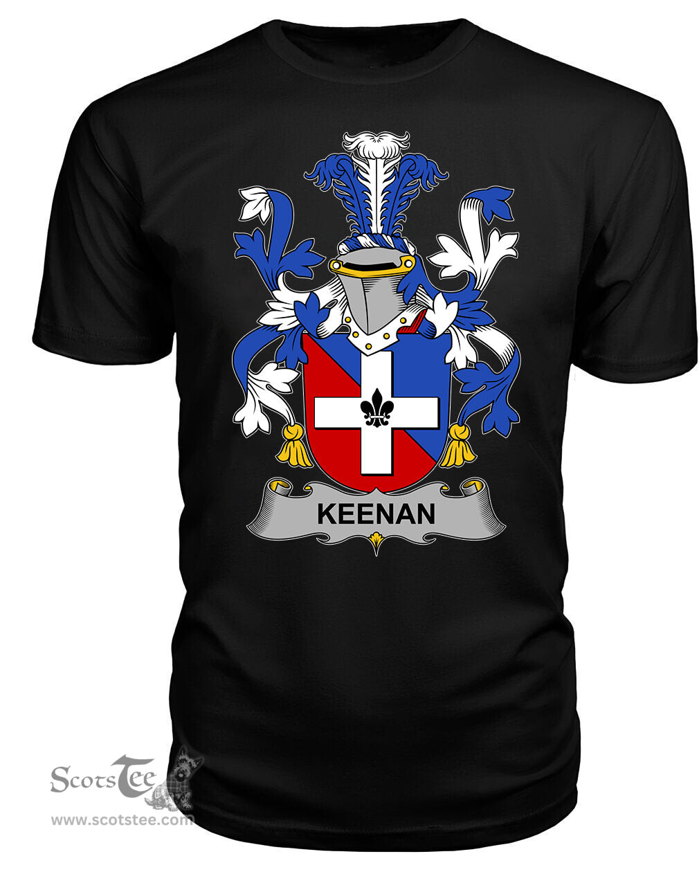 ScotsTee Keenan or O'Kinahan Coat Of Arms Family Crest Fighting Irish III T Shirt