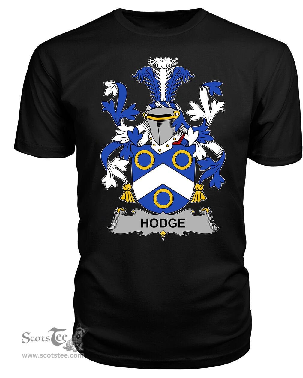 ScotsTee Hodge Coat Of Arms Family Crest Fighting Irish III T Shirt