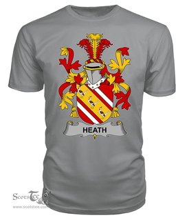 ScotsTee Heath Coat Of Arms Family Crest Fighting Irish III T Shirt