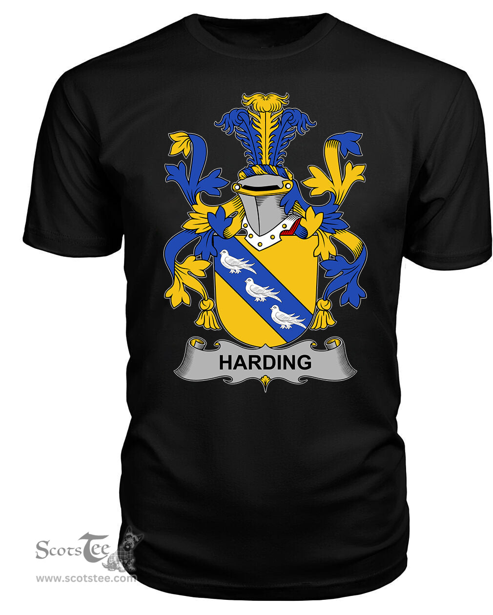 ScotsTee Harding Coat Of Arms Family Crest Fighting Irish III T Shirt