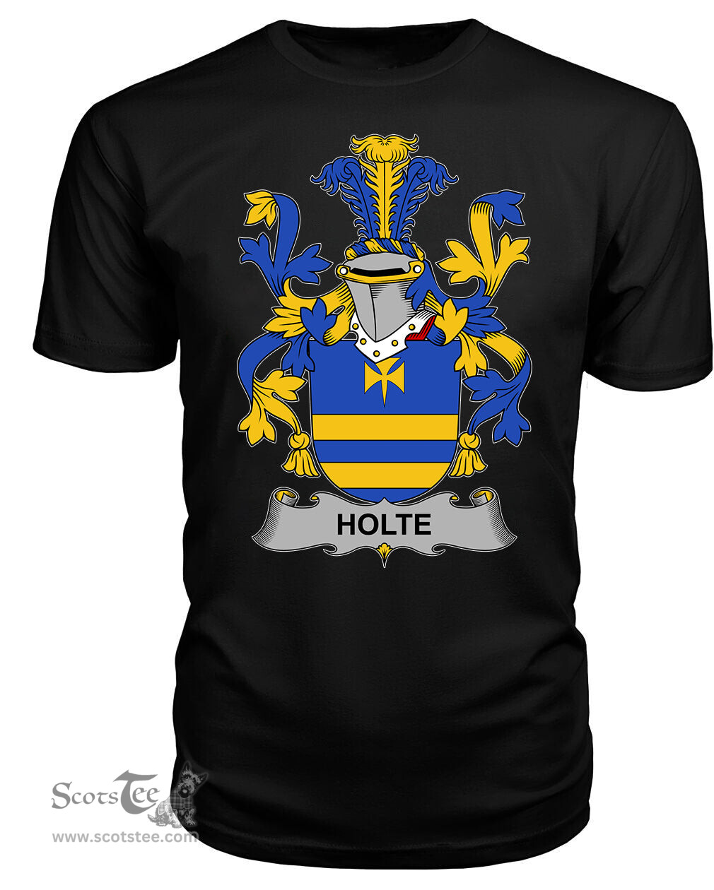 ScotsTee Holte or Holt Coat Of Arms Family Crest Fighting Irish III T Shirt