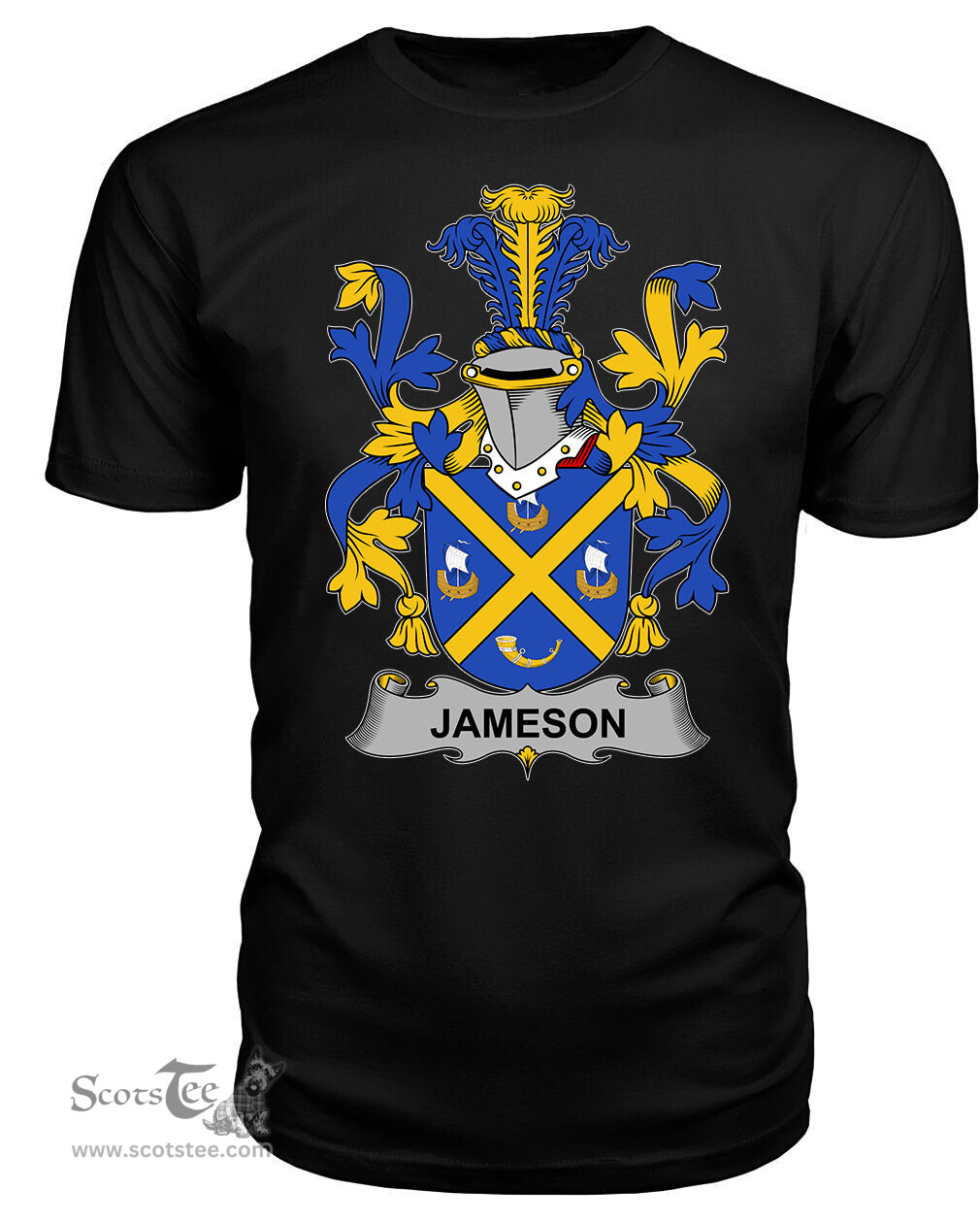 ScotsTee Jameson Coat Of Arms Family Crest Fighting Irish III T Shirt