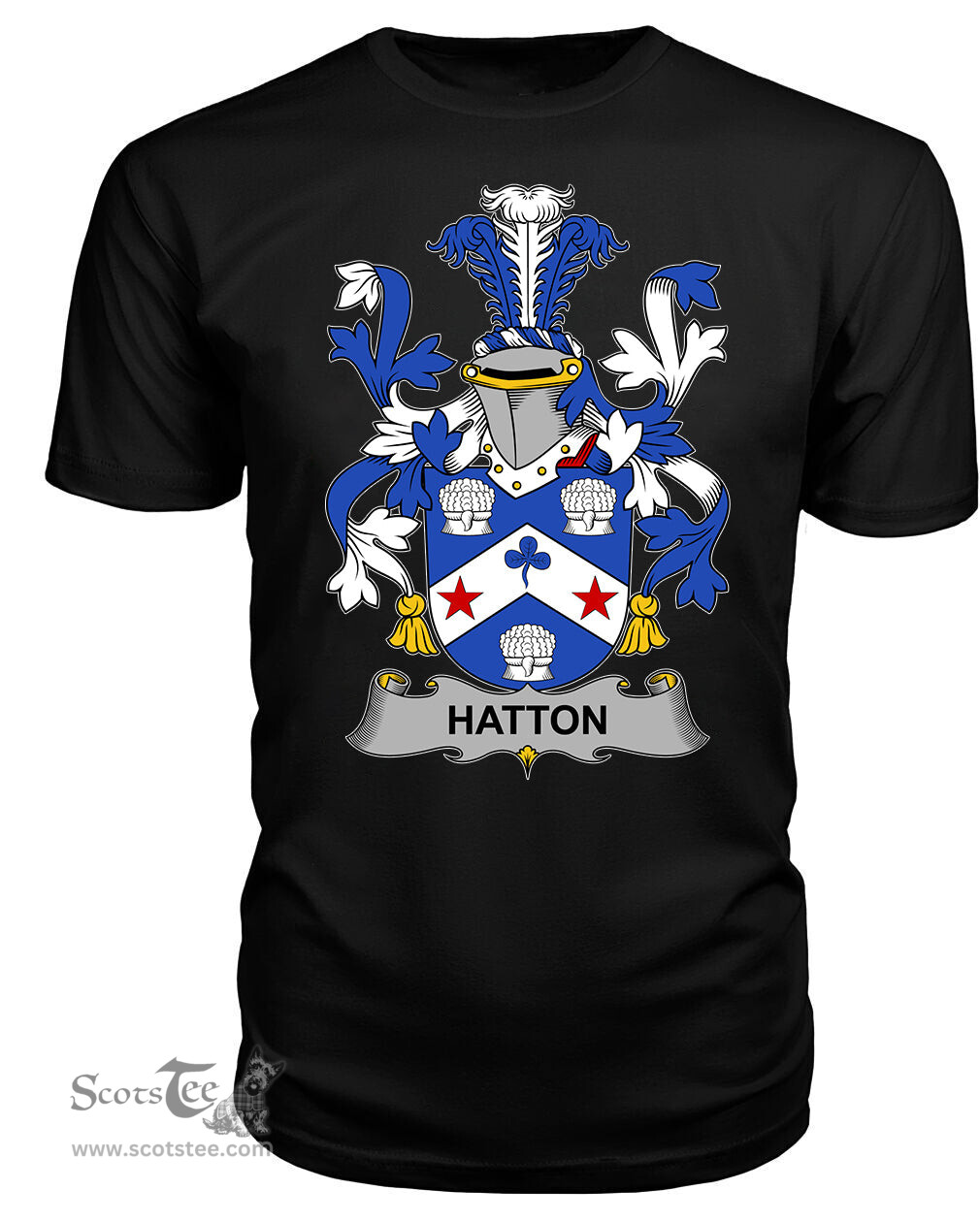 ScotsTee Hatton or McIlhatton Coat Of Arms Family Crest Fighting Irish III T Shirt