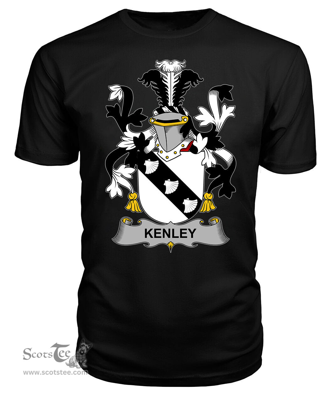 ScotsTee Kenley Coat Of Arms Family Crest Fighting Irish III T Shirt